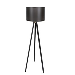 Opviq Lámpara de Pie 120, MDF, Polipropileno, Diseño Industrial y Escandinavo, Negro, 145cm
